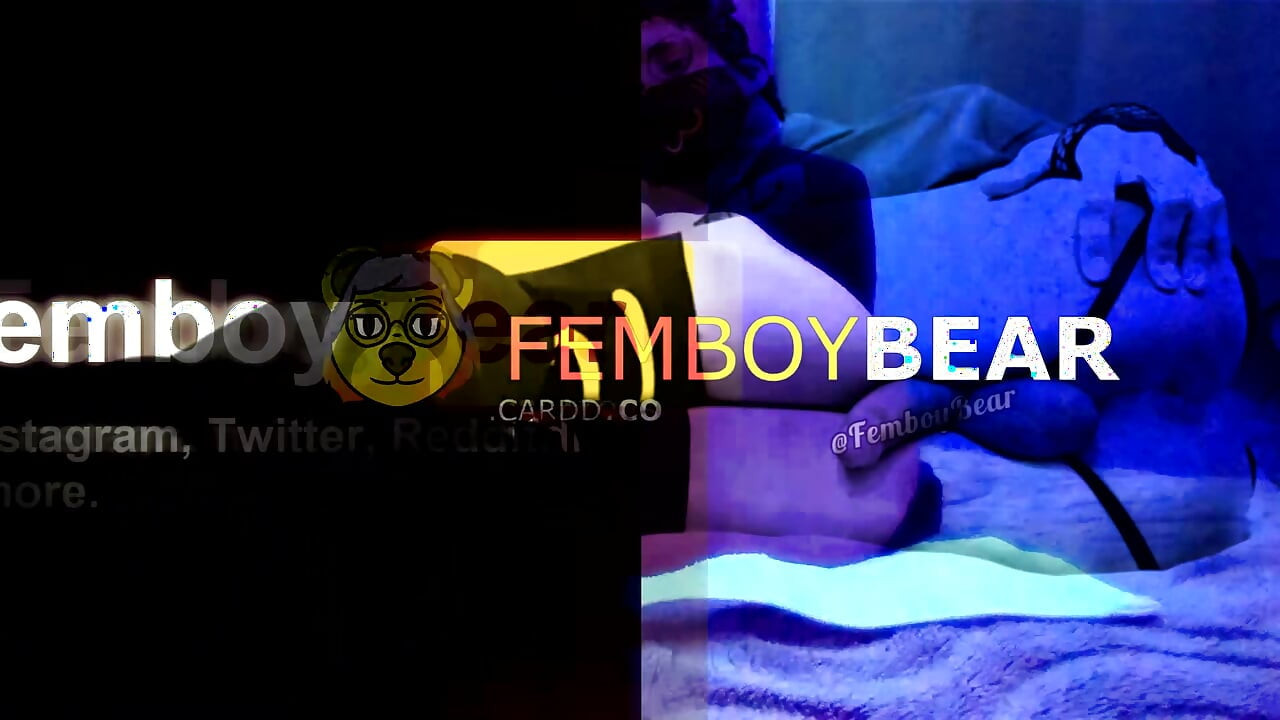 Squishy Femboy Hole, filled and leaking cum