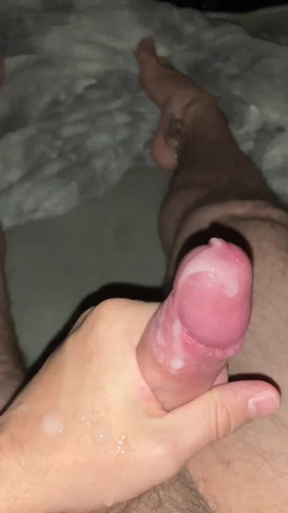 My neighbor woke me up on a sunday night - I masturbate listening to her - Precum - huge cumshot | Clip 1