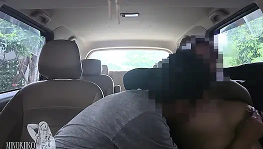 Meine hijab-schwägerin läuft spät, sie gibt mir einen auto-, um ihr zu helfen - Minokiiko