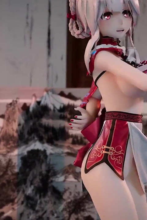 Drevni elegantni cheongsam Allure plesačica