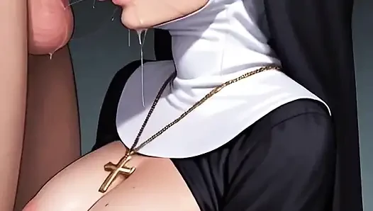 Die Schöne nonne fickt von dem jungen für das clearing seiner sünden