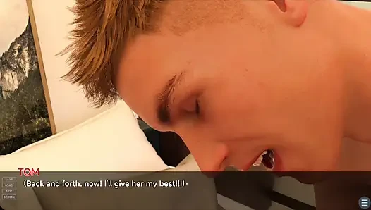 Teen couples enjoying sex in honeymoon