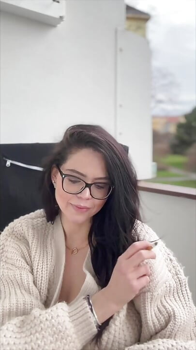 Smoking Cigarettes in Glasses