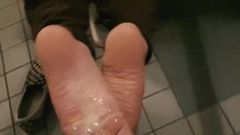 boy feet cum