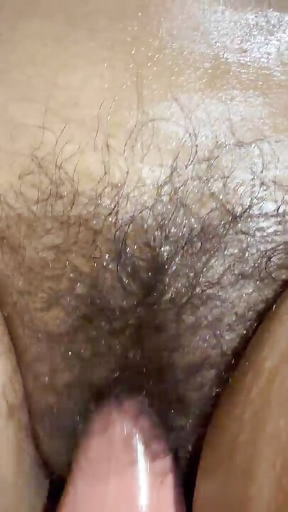 My Little Hole is Filled with a big Vibrator with oil massage