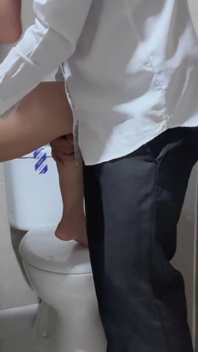 Intern Girl Taken By Boss To Public Bathroom | Clip 1