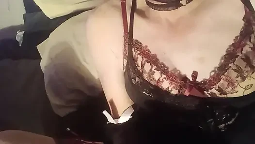 Panty boy plays in new panties
