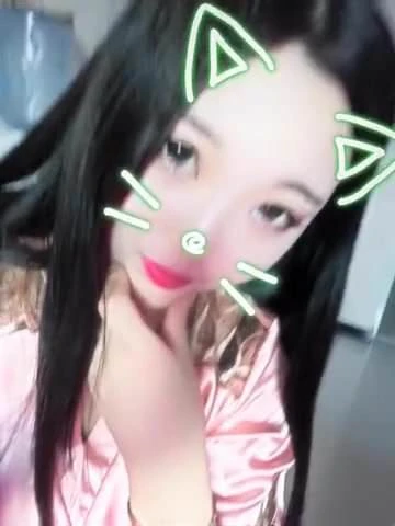 My girlfriend with pink satin