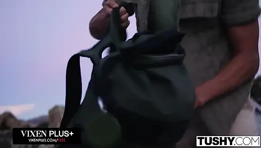 TUSHY Feisty Redhead Audrey Reid Puts Her Man To The Test In Passionate Outdoor Anal Adventure