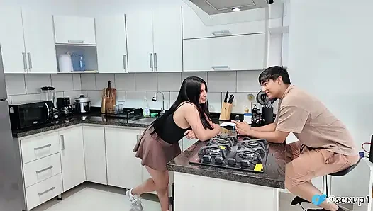 Busty Cleaner Caught and fucked