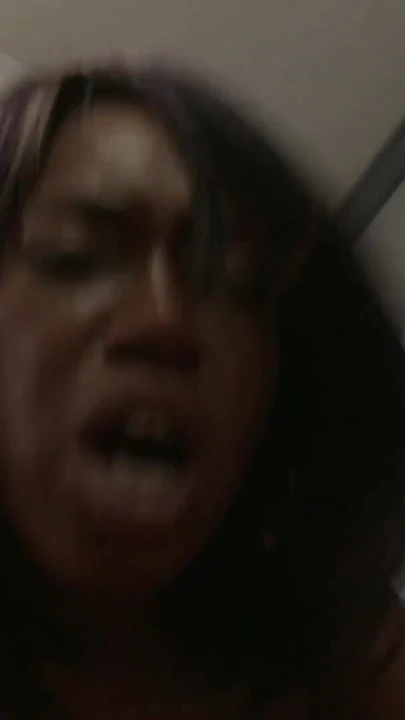 Ebony slut with huge tits licks her own nipples while getting nailed by white stud | Clip 3