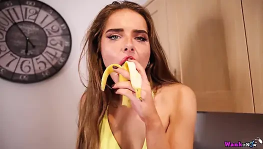 Sultry Kitchen Seduction With Brunette Lola Elle
