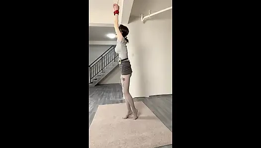 Ol Thick Gray Foot Pad Hanging + Electric Shock + Whipping