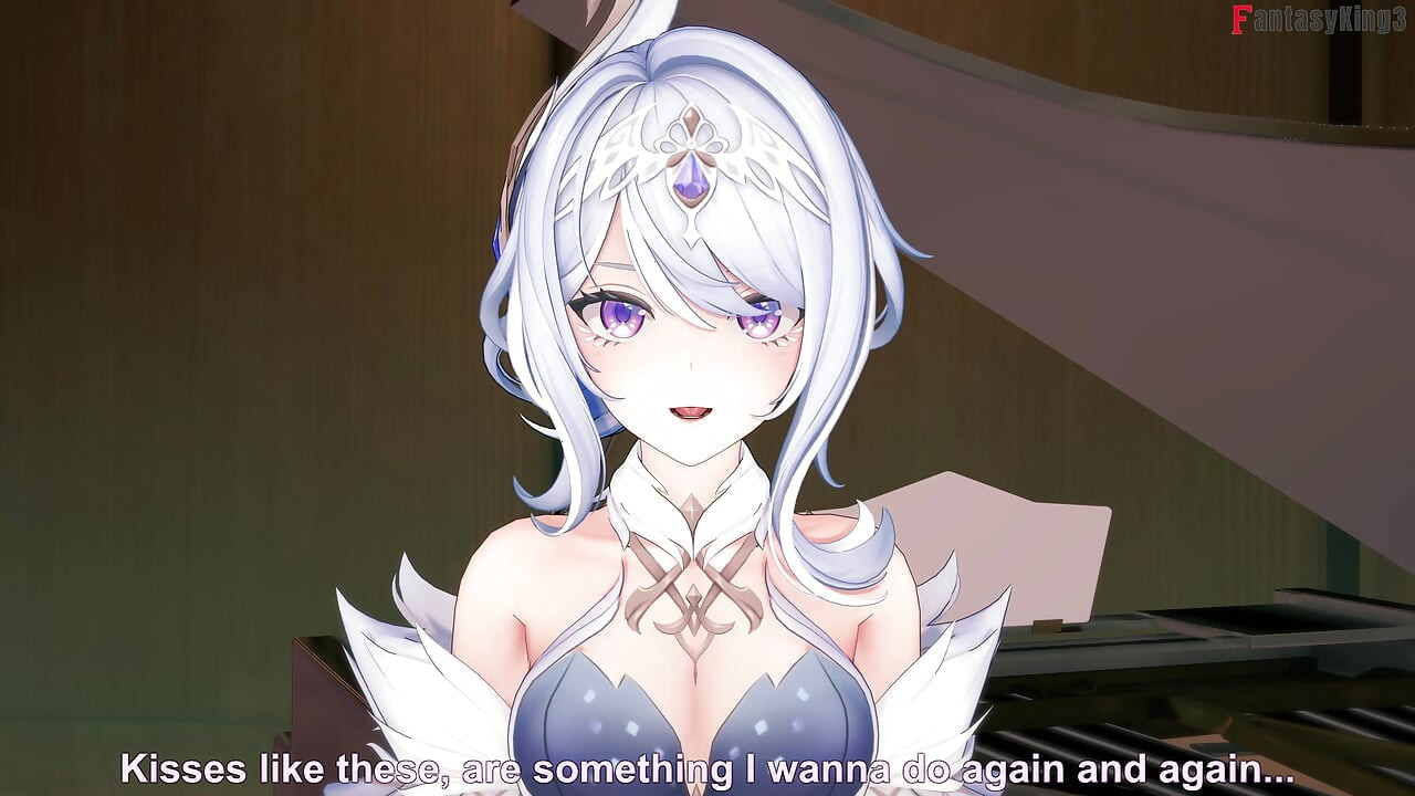 Odette, den sexiga dansaren, suger sin pianist – Genshin Impact