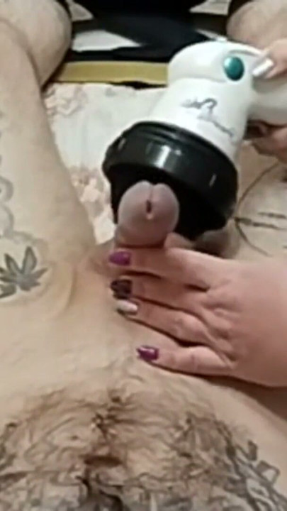 dick massage ended with masturbation with cum | Clip 1