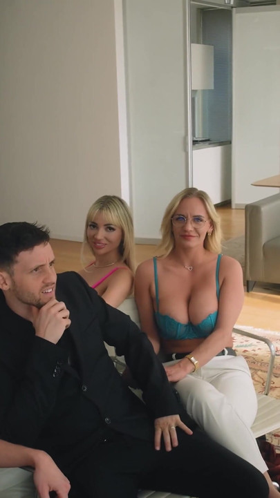 Candee Licious, Gatita Veve and Layla Scarlett's Chair Game Foursome | Clip 1