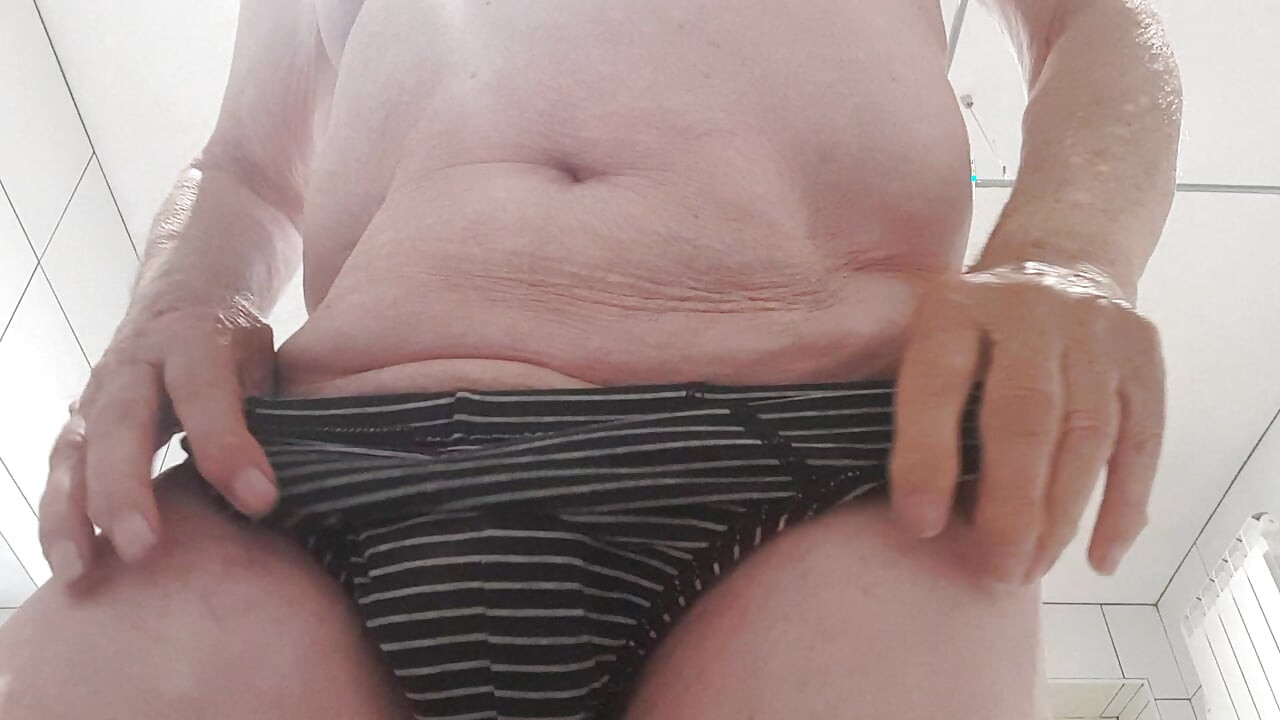 Undressing for a shower