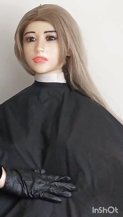 Azijska tpe seks lutka za sve namjene modeliranje frizerskog ogrtača gola