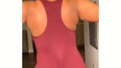 phat jiggly ass in bodysuit (slowmo शामिल)