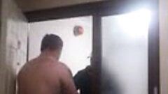 chubby answers door naked for delivery boy