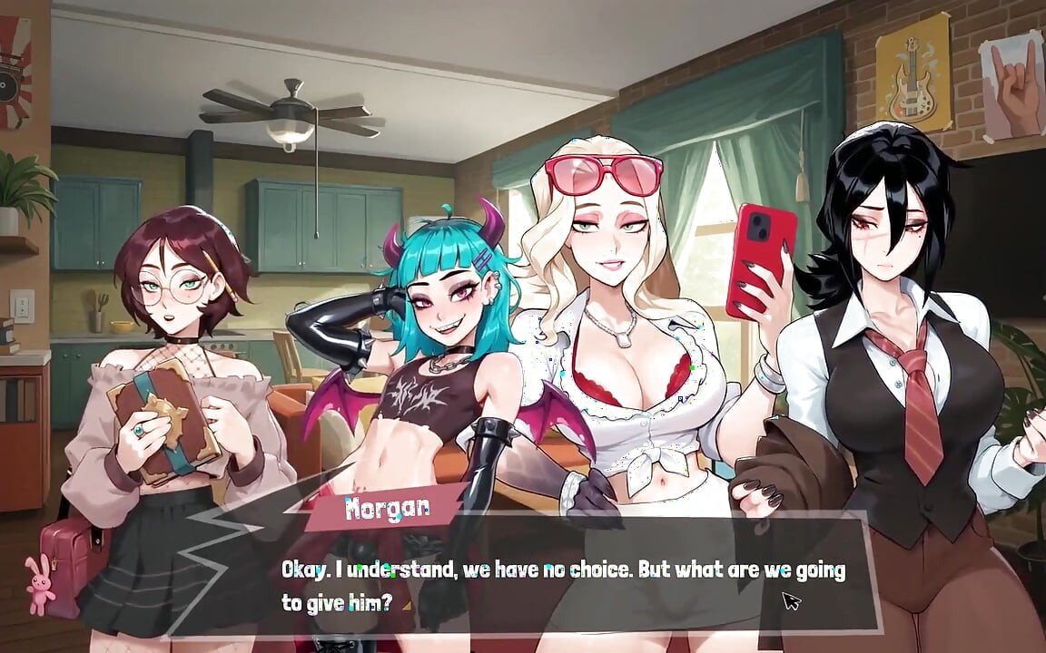 Femboy Futa House Futanari Hentai Game Ep.8 My Roomate Sucked Me in the University Glory Hole!