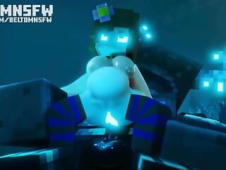 Đụ lỗ hậu mạnh bạo với Jenny và Warden Minecraft Animation