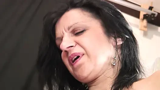 Horny slut fisting herself
