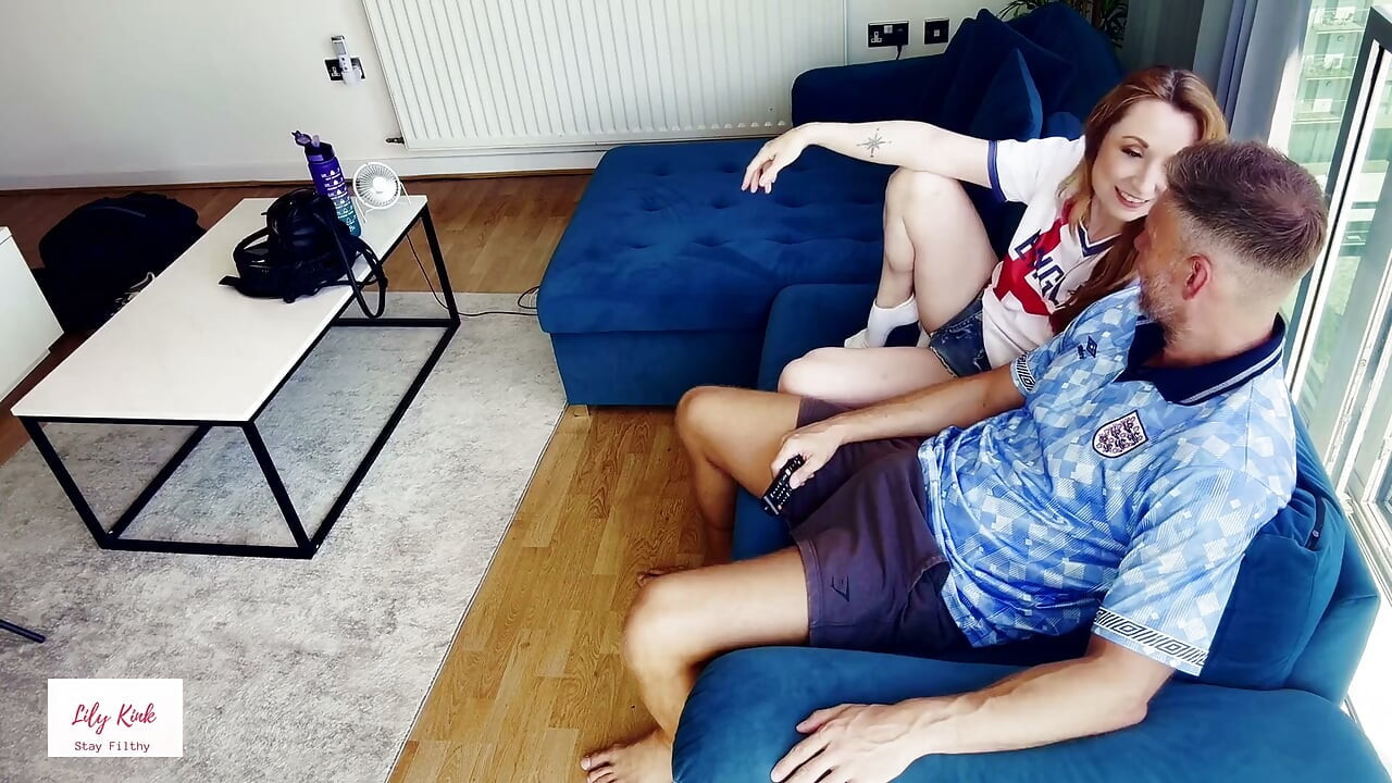Girlfriend Cheers up Big Dick Football Fan with BJ and Hard Fuck