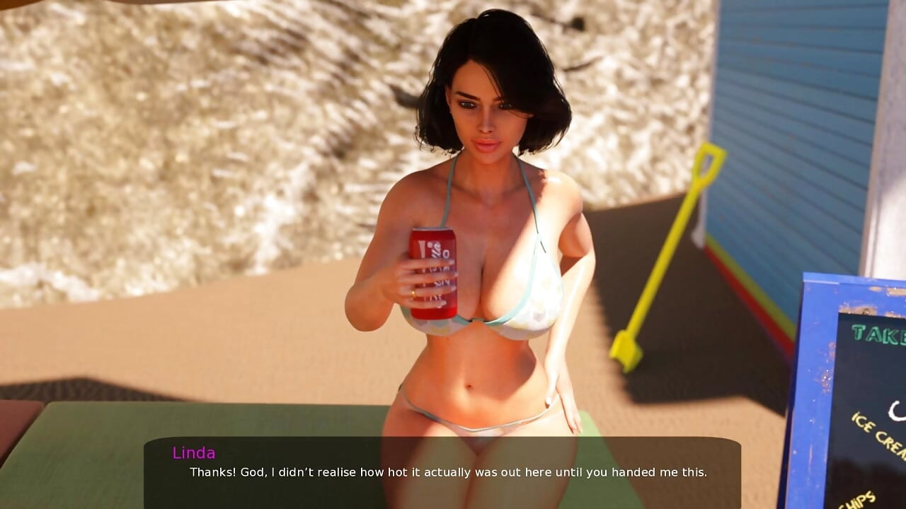 Milfy City v0.6e Část 97 s Lindou na pláži od Loveskysan69