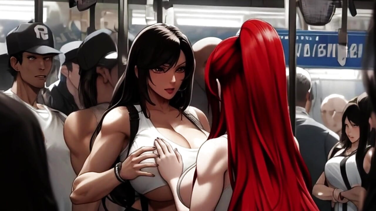 Tifa's Incredible Tits Get Noticed On The Midgar Train