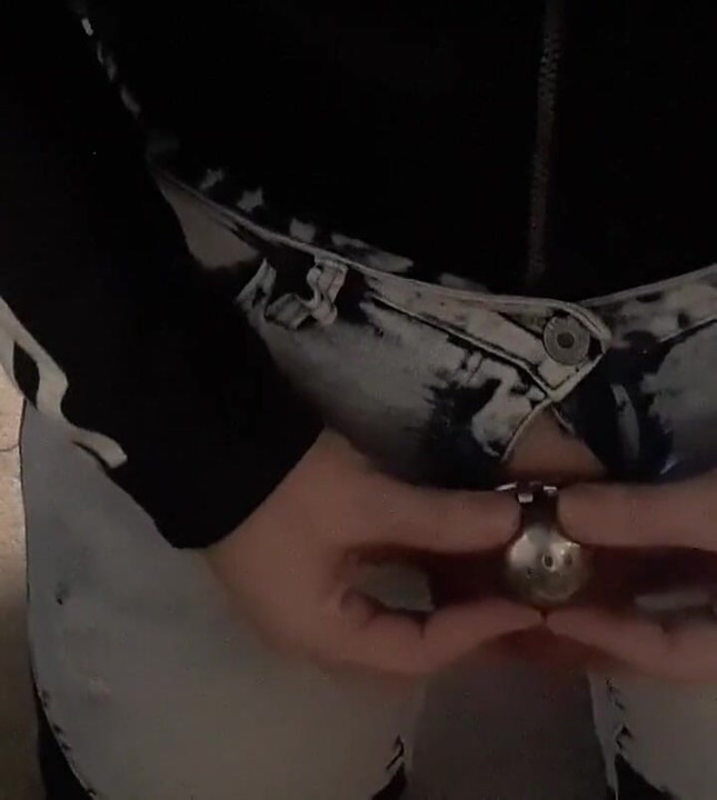 Leather jacket chastity fag