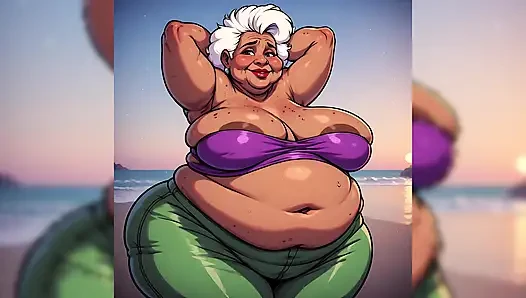 Thick BBW Indian Women at Beach Ai