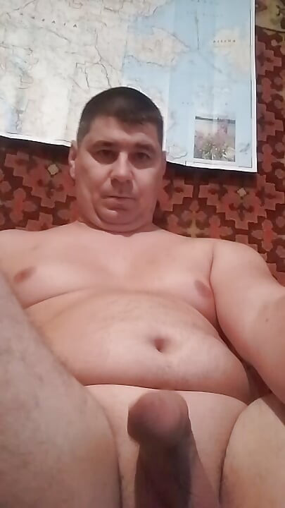 My huge fat dick. Cute masturbation. My real dick