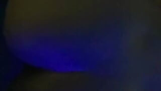 Real Homemade Sex with Blue Light