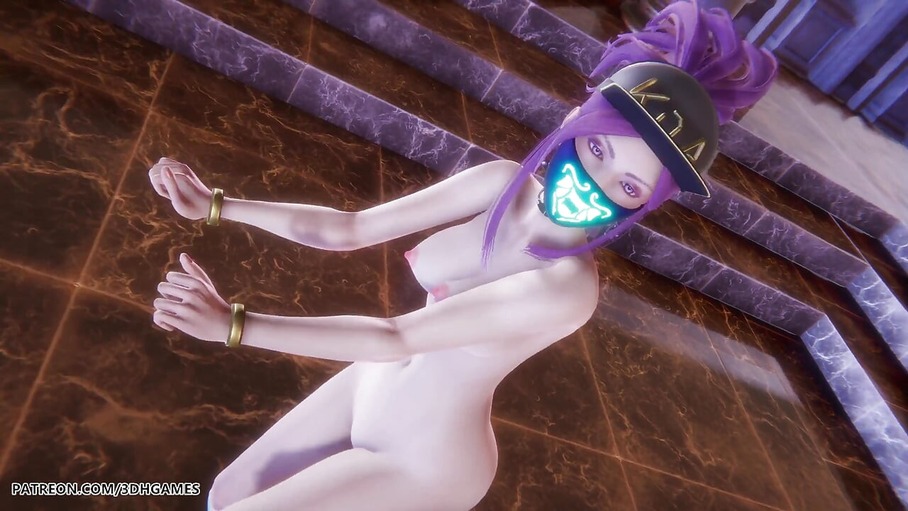 MMD Meovv - 手を上げて アカリ セクシーな裸のダンス リーグ・オブ・レジェンド 無修正変態