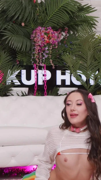 Iconic moment from "Petite Slut Sage Hunter Hooks Up With Bryan Gozzling!"