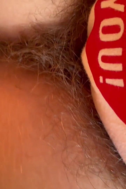 Big Feet and Hairy Bush in Panties