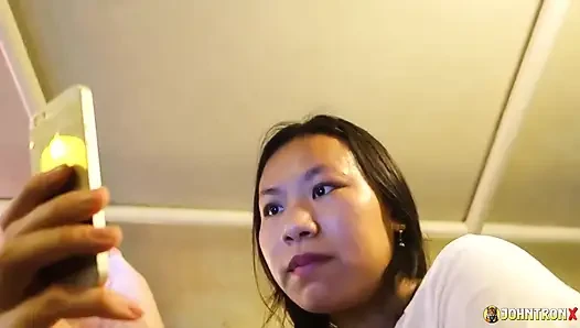 Johntronx - Amateur Asian with a Juicy Ass Gets Pounded in POV Style