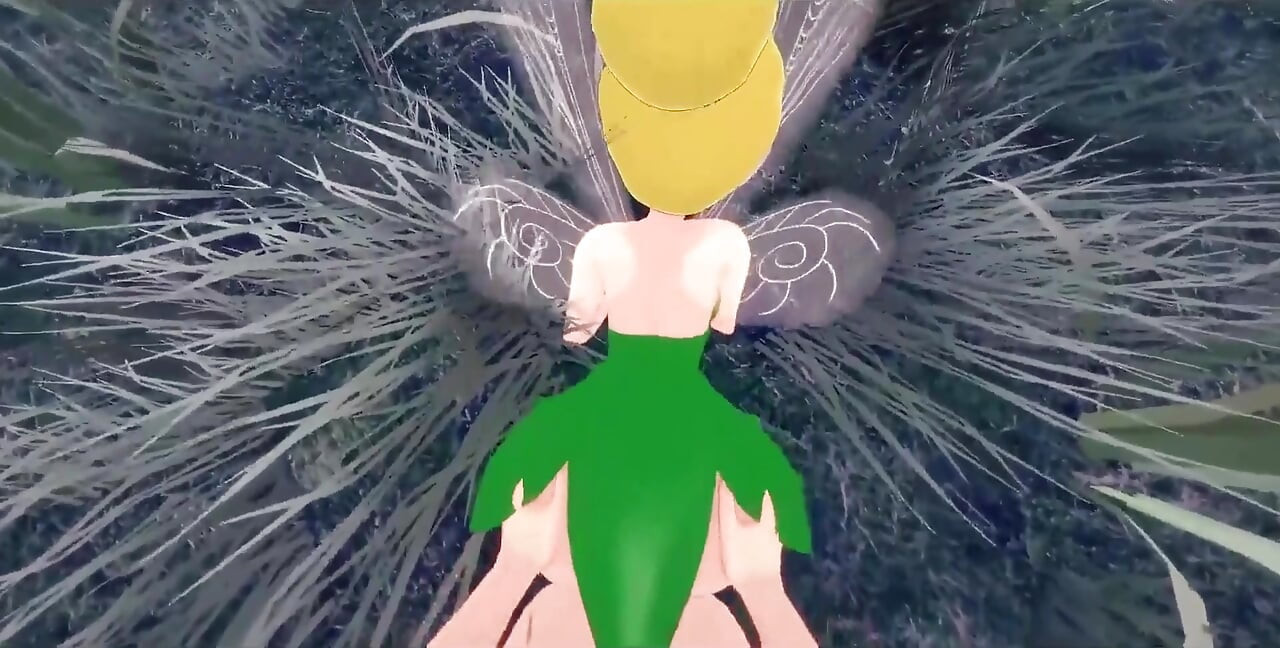 Tinker Bell szexel, miközben egy másik tündér Peter Pank teljes filmjét nézi a Ptrn fantasyking3-on