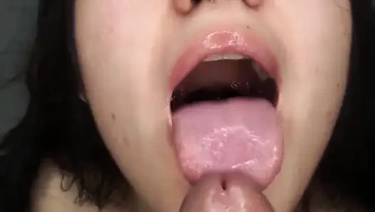 I Give Him a Delicious Blowjob When He Comes to My House - Amateur Blowjob and Cum Swallow