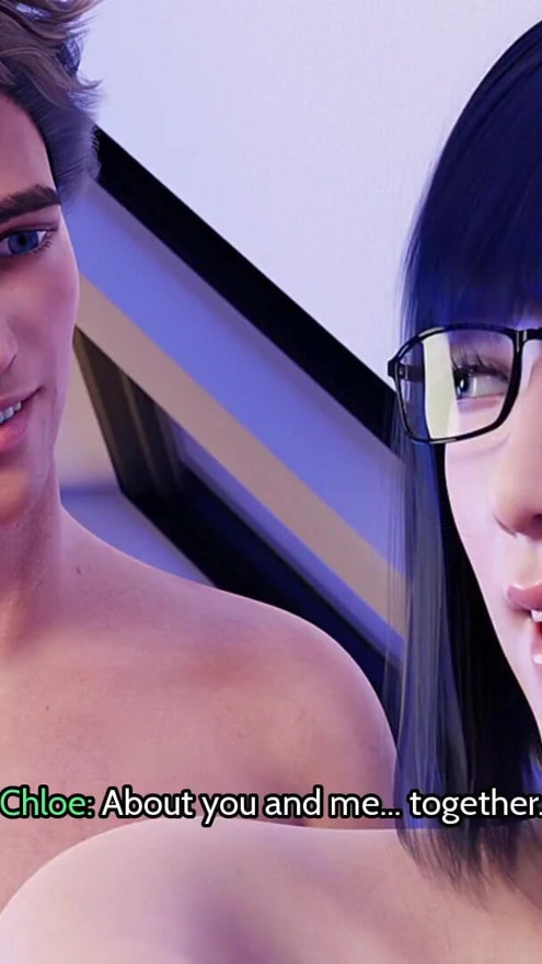 Fuking my client in her husbands bed while he is away cheating housewife anime game | Clip 2
