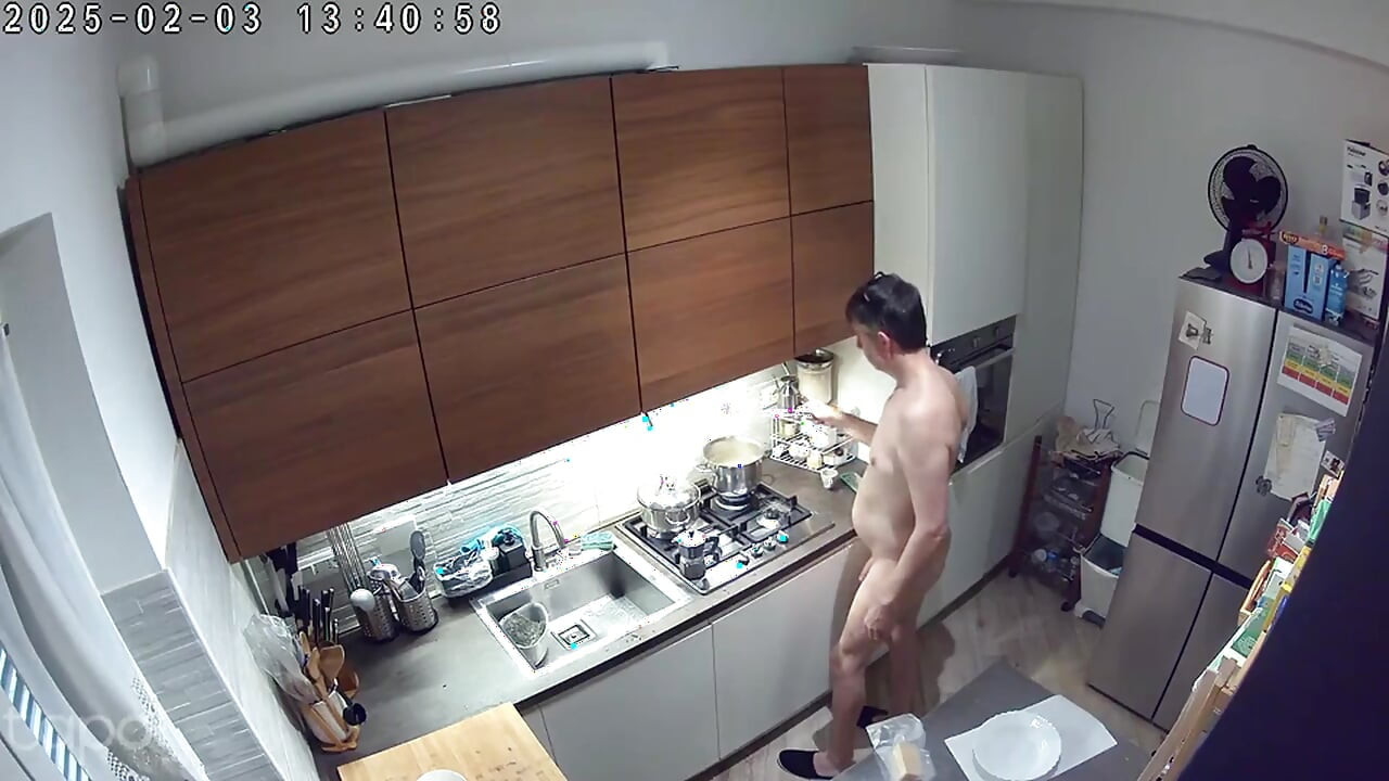 Nude at home