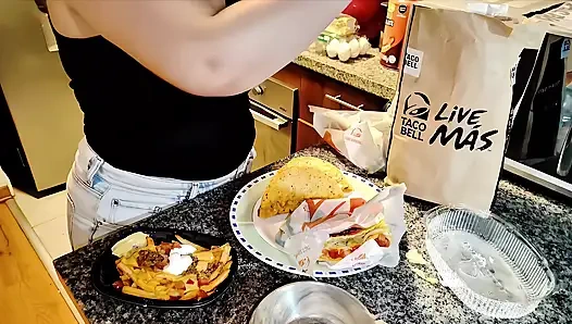 Nicole’s Taco Stuffing - Watch Her Belly Grow!