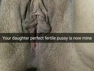 Your stepdaughter fertile pussy now will be filled with my cum!