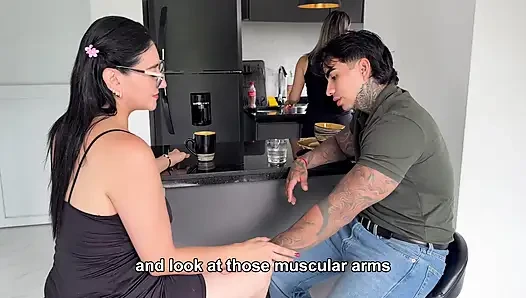 Horny stepmom fucks her stepdaughter's boyfriend behind her back