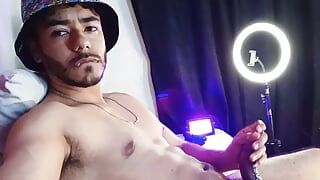 Muscular Latin Boy Cums Very Hot