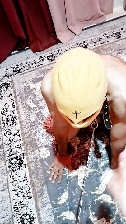 Part 3  Foot on His Back, Collar On, Laughing While I Humiliate My Slave