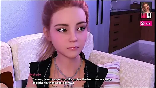 Melody # 27 - Melody gab johannes einen blowjob, nachdem sie ihm ihr sexy Outfit gezeigt hatte.