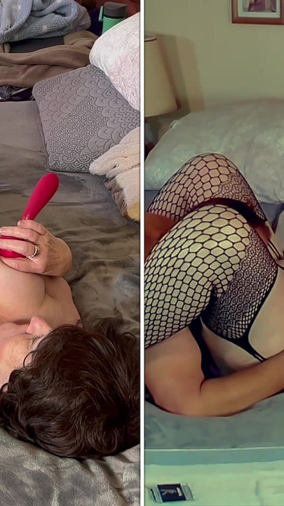 Granny Carmen: Dildo Blacked & Missionary Fucked to Orgasm