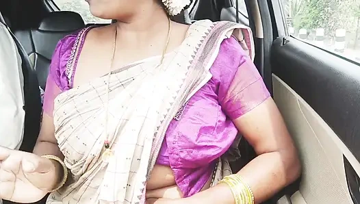 Telugu Stepmom and Stepson Car Sex Crezy Dirty Talks.